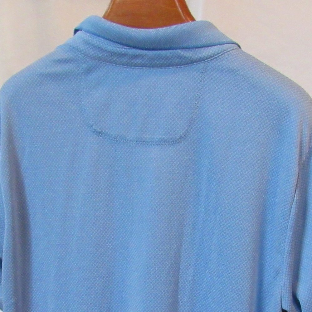 Tommy Bahama Blue IslandZone Polo Size Large(?) Tencel/Coolmax Blend - Picture 3 of 14